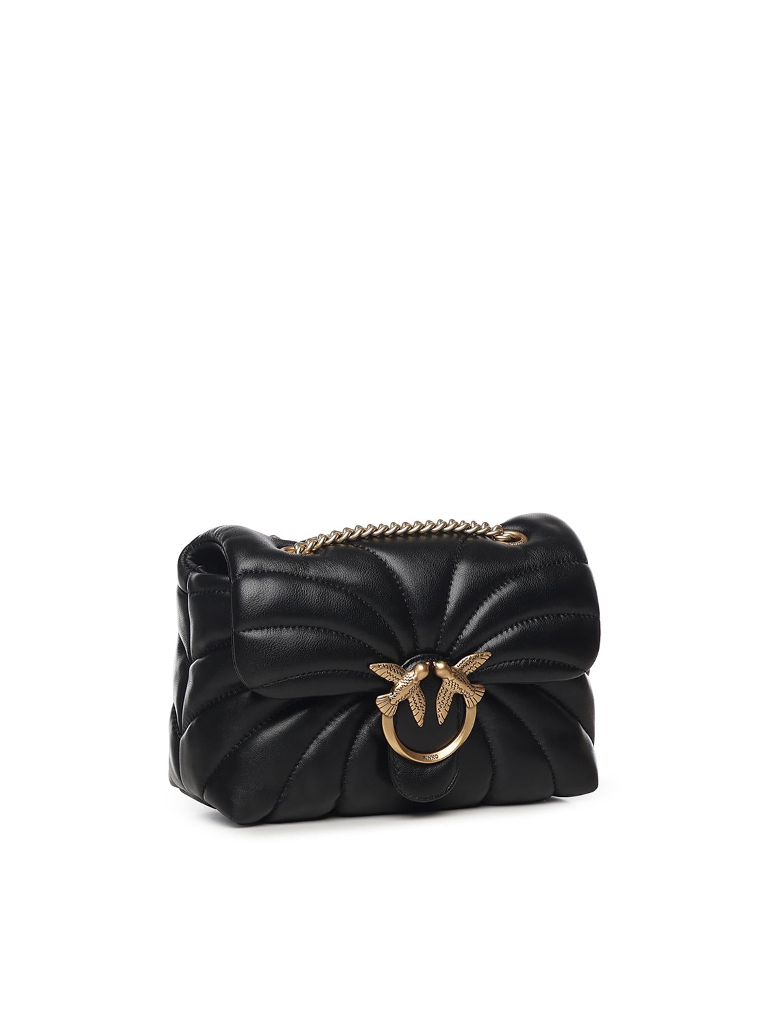 Borsa a tracolla piccola Love Bag Puff trapunta farfalla<BR/> 100039 A1EXZ99Q PINKO 