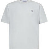 T-shirt in cotone con logo<BR/><BR/> L1S152100013 S0305V0041 STONE ISLAND 