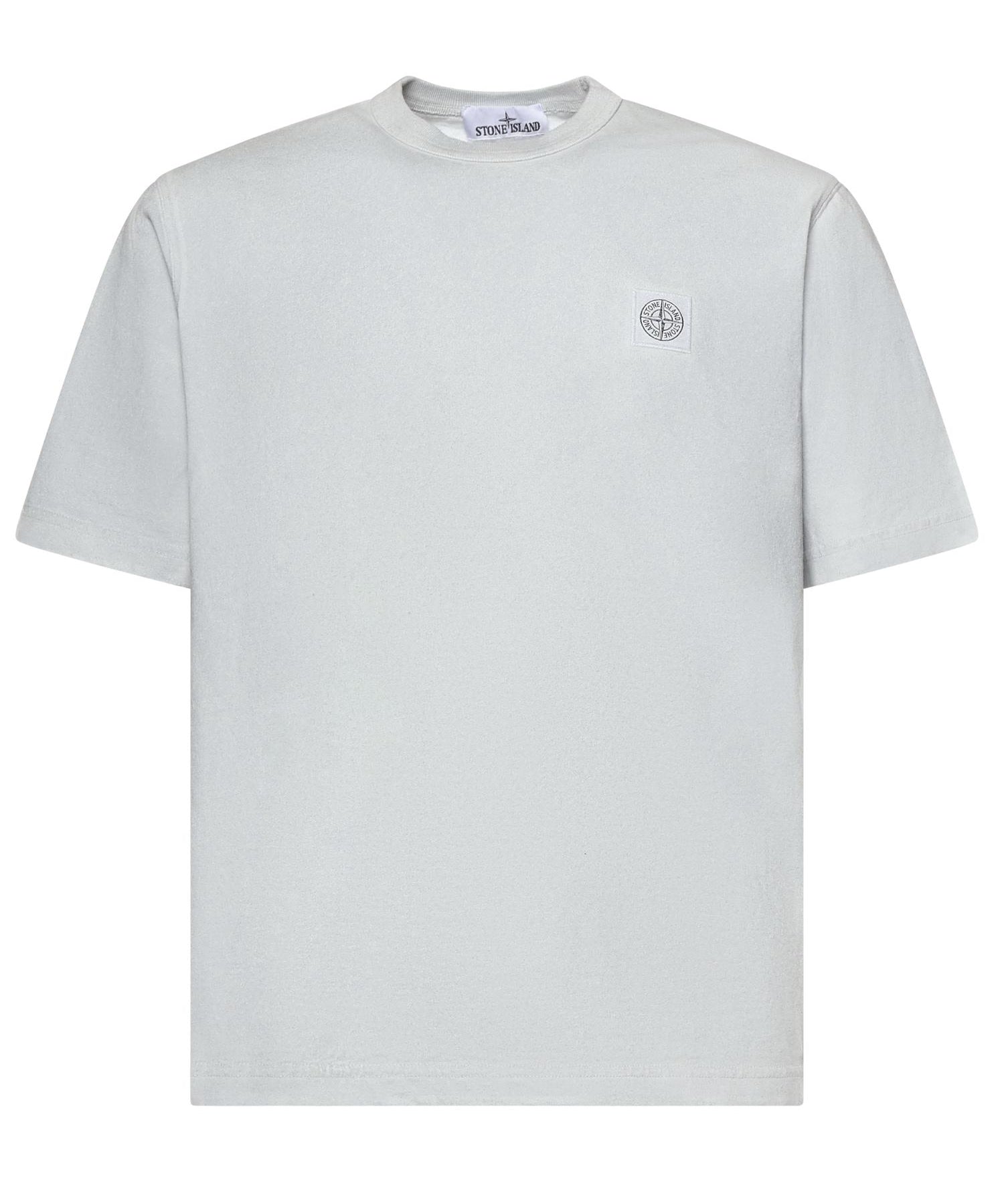 T-shirt in cotone con logo<BR/><BR/> L1S152100013 S0305V0041 STONE ISLAND 