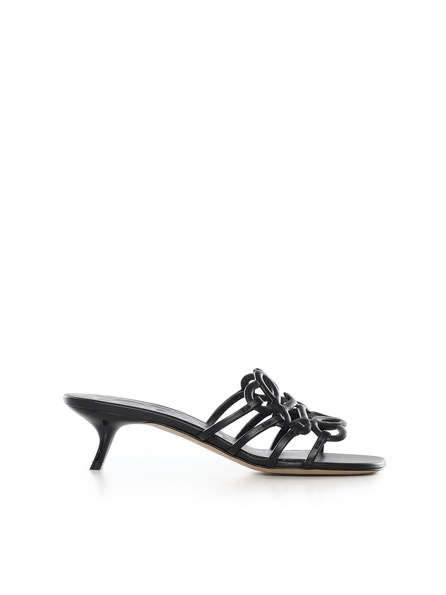 Slide Anagram Petal in pelle di vitello LPEA465X07 1100 LOEWE 