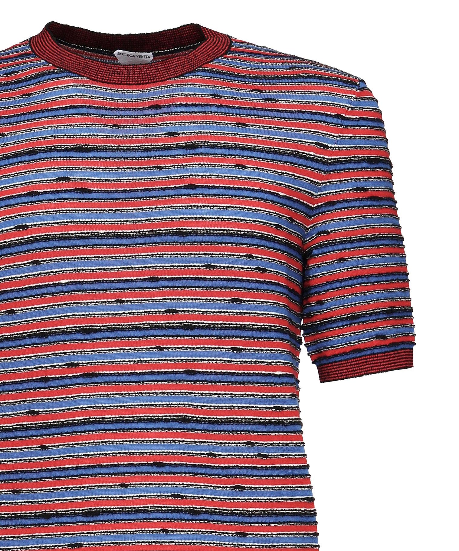 T-Shirt a righe in cotone 811528 V4WU04510 BOTTEGA VENETA 