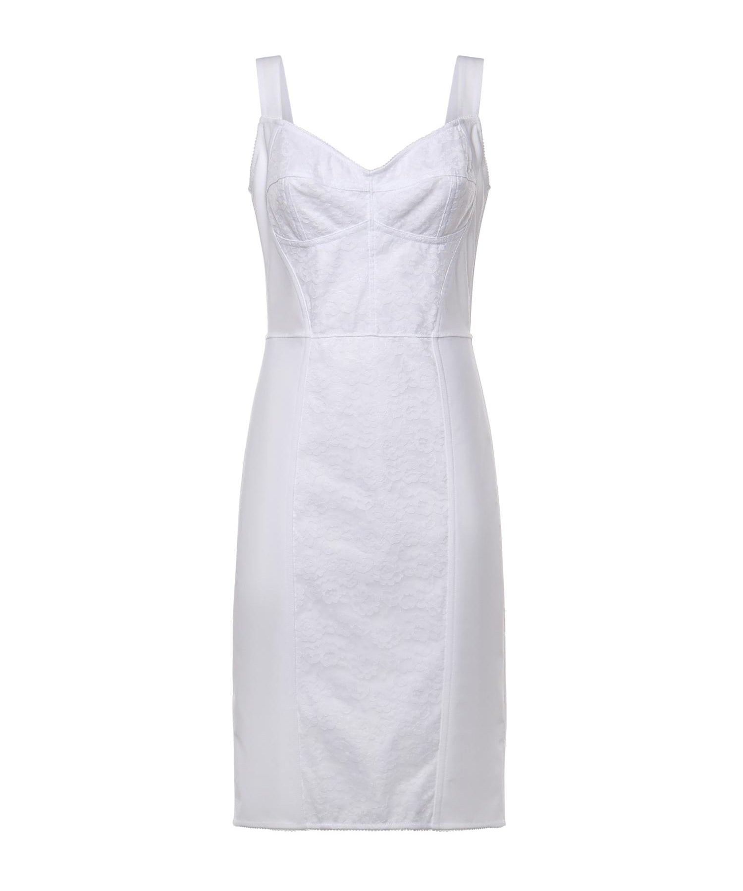 Abito corsetteria in tessuto tecnico e pizzo F63G9T GDCLQW0800 DOLCE & GABBANA 