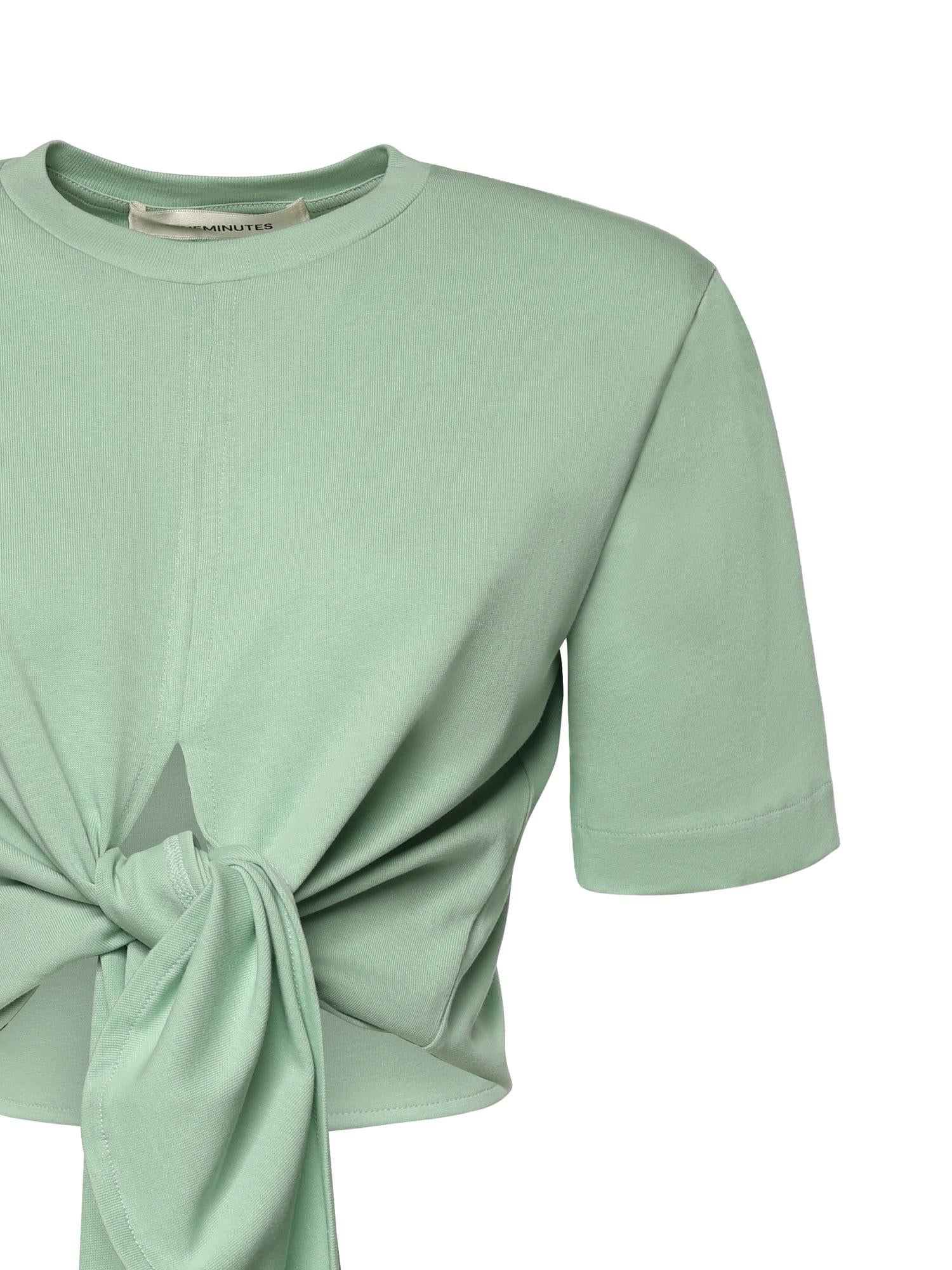 T-shirt cropped in cotone 26SSNTP-0002 MENTA NINEMINUTES 