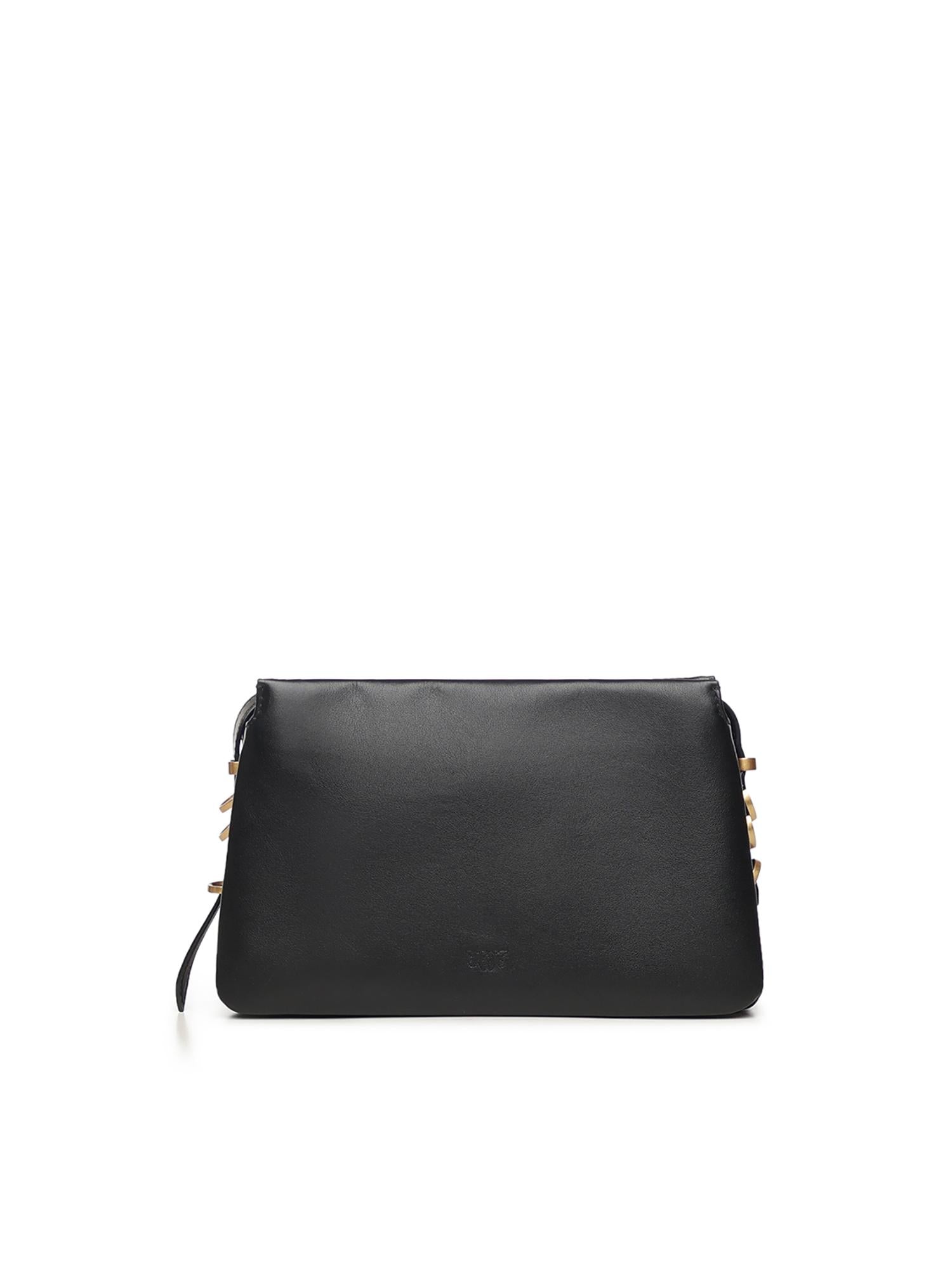 Borsa a tracolla Mini One, Two, Three Bag in pelle<BR/> 105883 A0QOZ99Q PINKO 