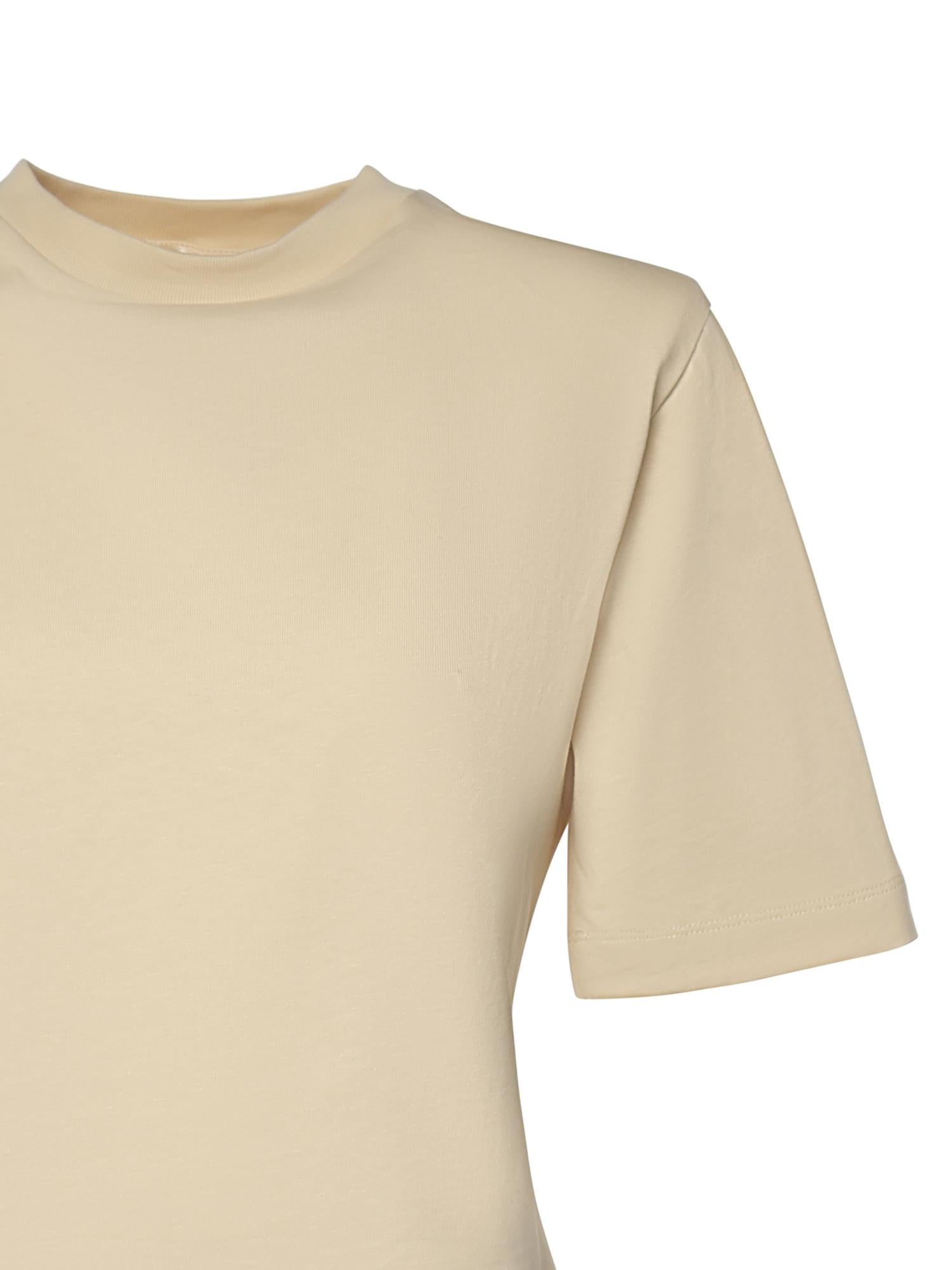T-shirt cropped in jersey di cotone 26SSNTP-0001 NOCCIOLA NINEMINUTES 
