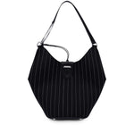 Borsa Small hobo in fresco di lana gessato WB320 ES0080D999 DONDUP 