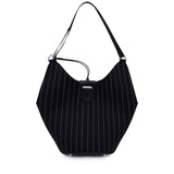Borsa Small hobo in fresco di lana gessato WB320 ES0080D999 DONDUP 