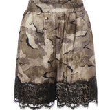 Shorts camouflage con pizzo 107608 A3MYCSZ PINKO 