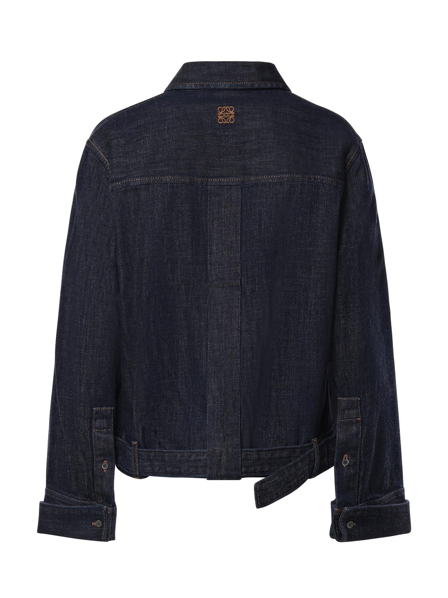 Camicia drappeggiata in denim S359Y1DX19 5380 LOEWE 