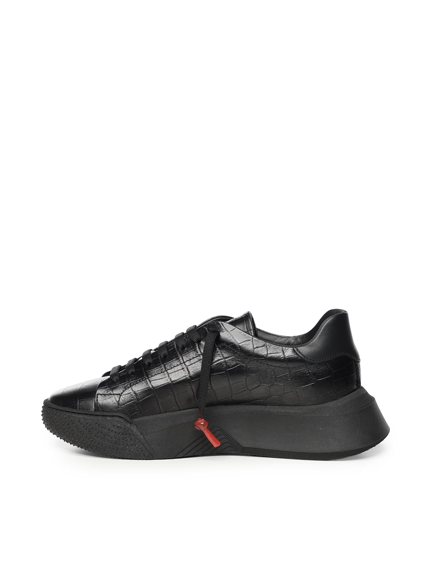Sneaker Nemesis 2 Triple in pelle NEMESIS2 TRIPLE CROCKNERO GIULIANO GALIANO 