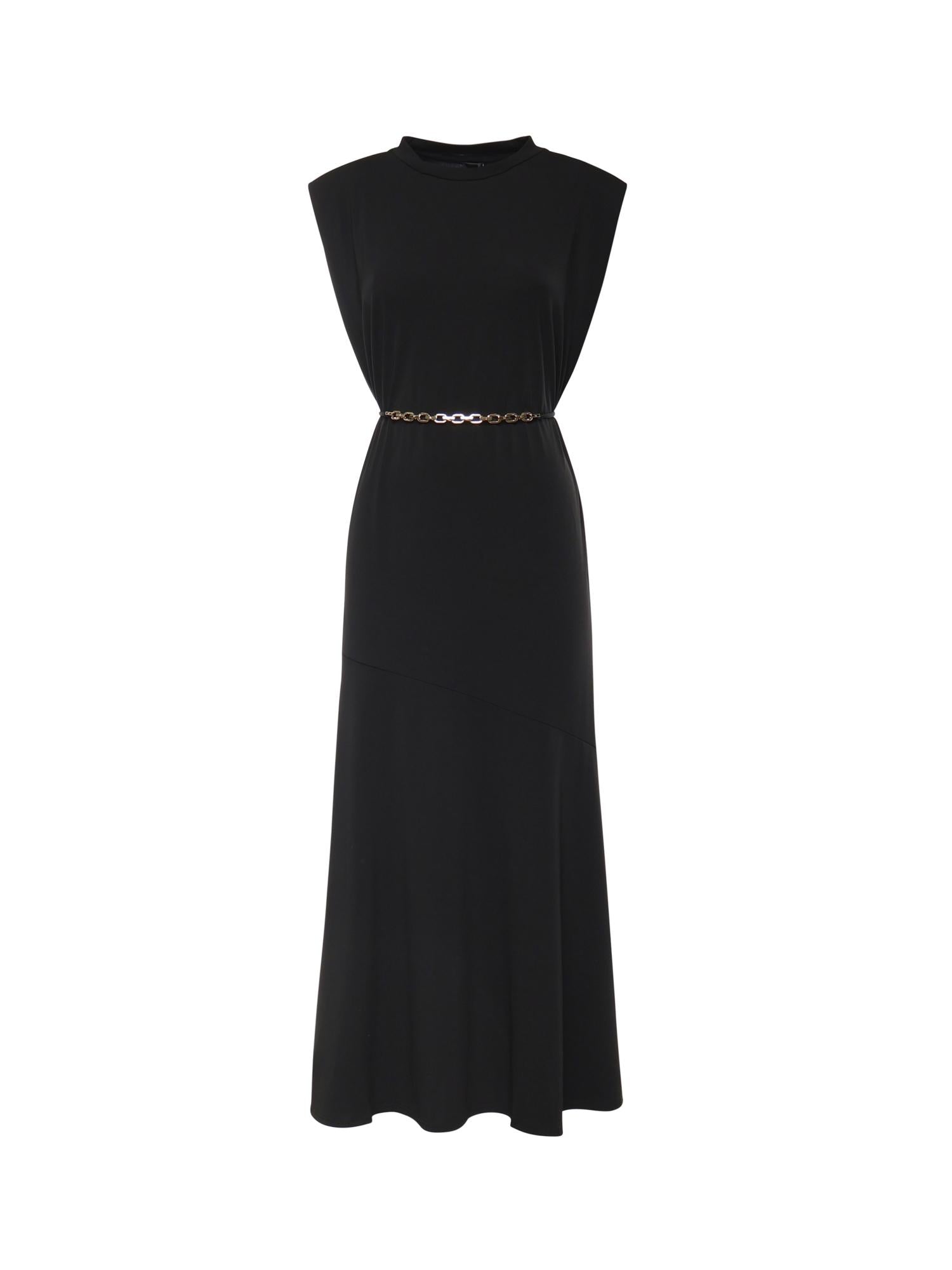 Abito lungo smanicato con catena 106493 A32DZ99 PINKO 