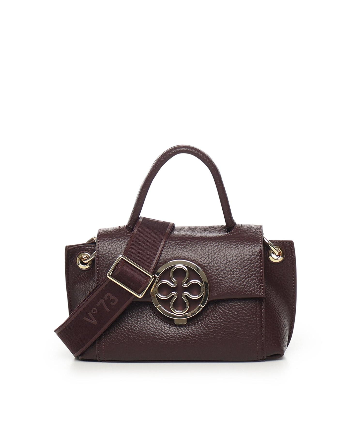 Borsa a mano Federica V small<BR/> 73BS9ER02 FEDERICA VBORDEAUX V° 73 