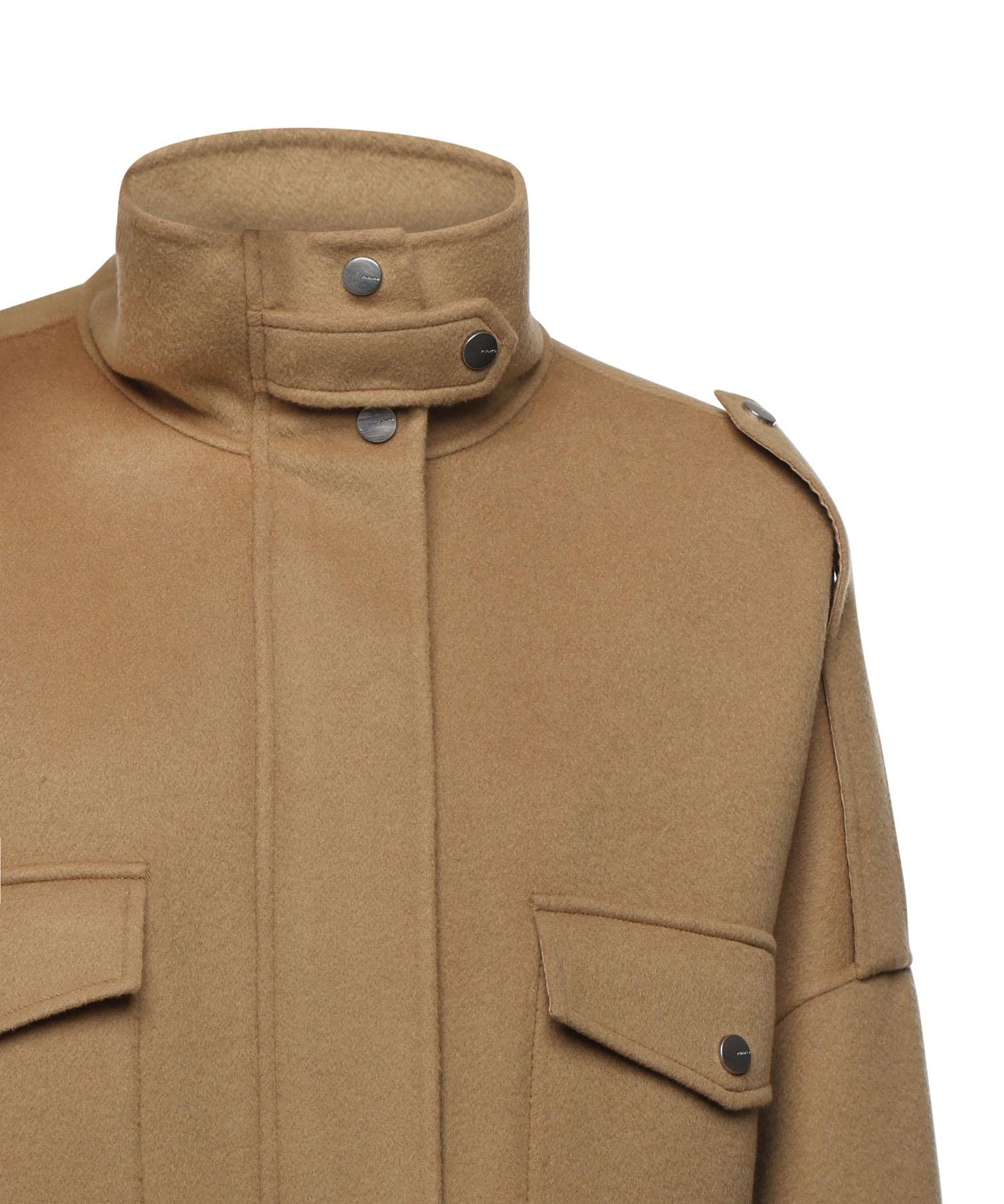 Caban in panno double con collo alto 105341 A2XMCAM PINKO 