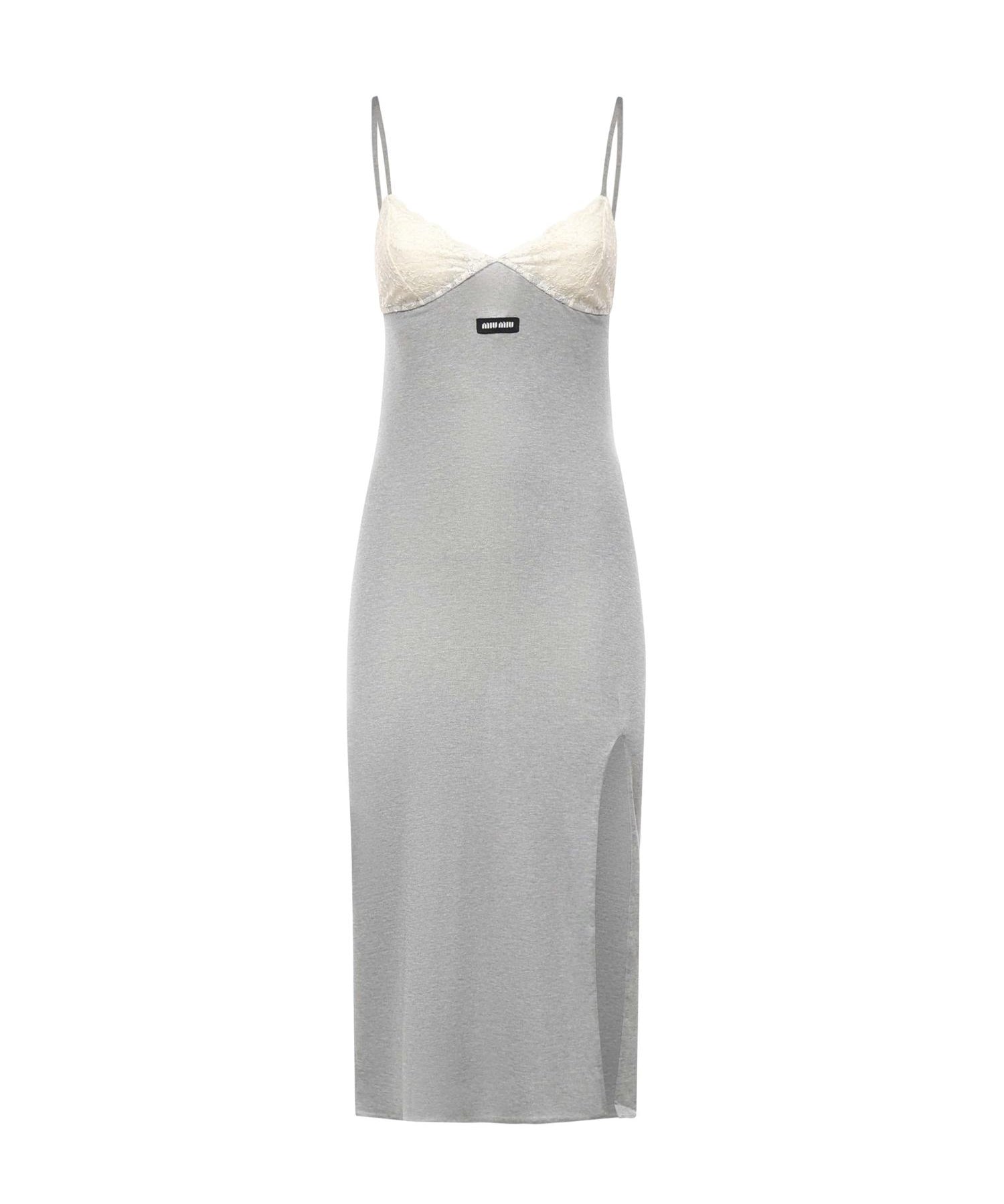 Abito in jersey di seta MF6233 19E1F0031 MIU MIU 