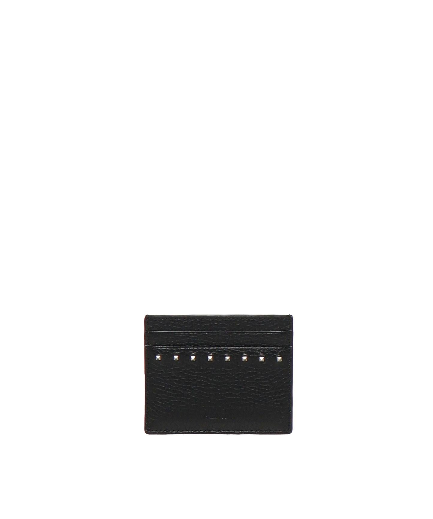 Portacarte Rockstud in vitello 6Y2P0V18 PDX0NO VALENTINO GARAVANI 