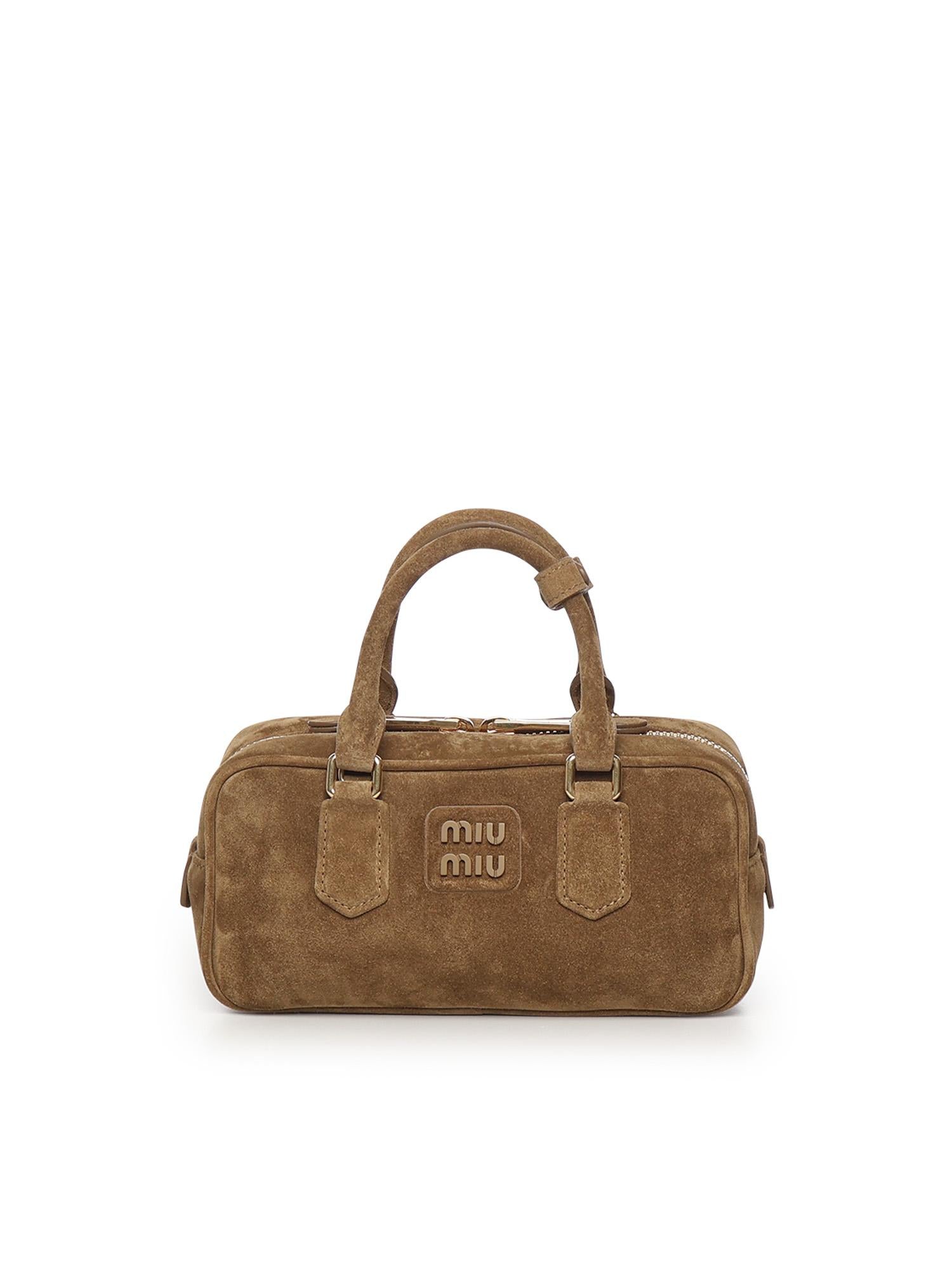 Bauletto Arcadie in pelle scamosciata 5BB142 2CS4F0393 MIU MIU 
