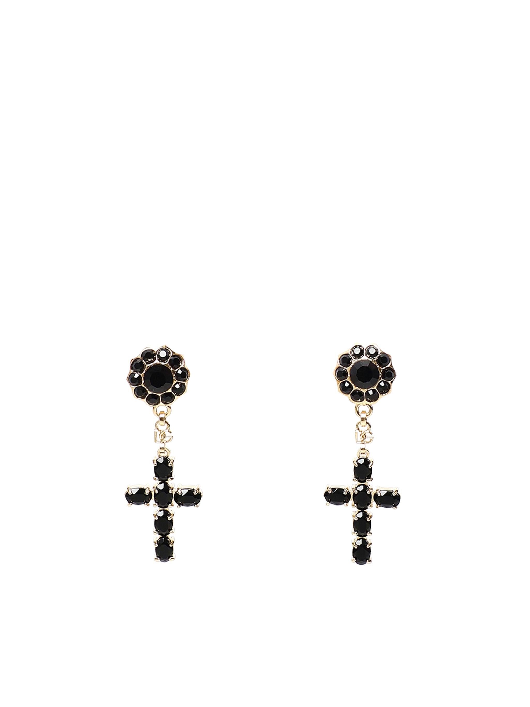 Orecchini pendenti con croci in strass WEQ4S3 W1111N0011 DOLCE & GABBANA 