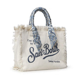 Borsa Vanity in canvas con twill removibile VANI045 09243L MC2 SAINT BARTH 