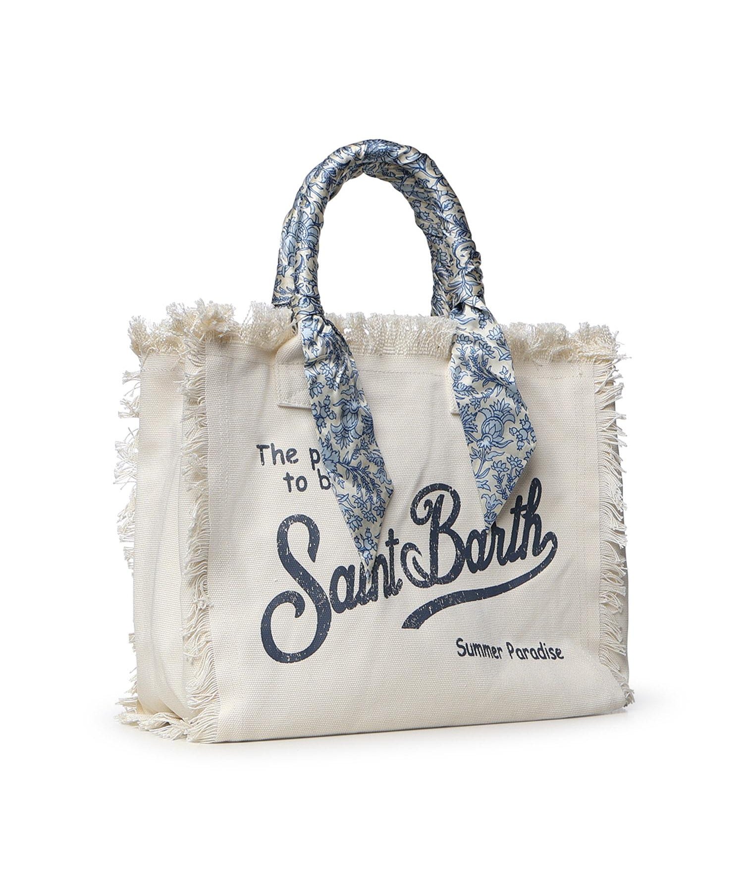 Borsa Vanity in canvas con twill removibile VANI045 09243L MC2 SAINT BARTH 