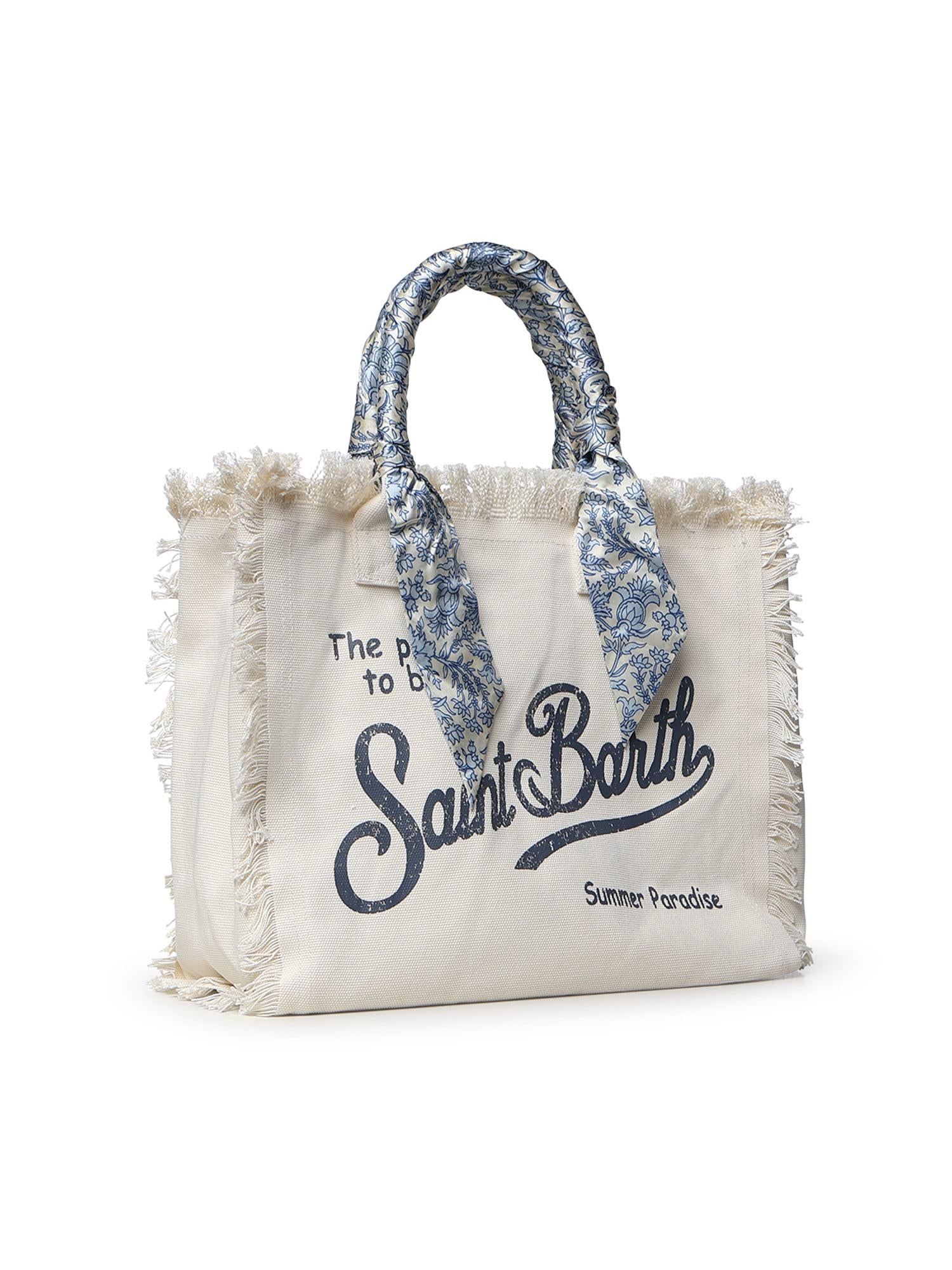 Borsa Vanity in canvas con twill removibile VANI045 09243L MC2 SAINT BARTH 