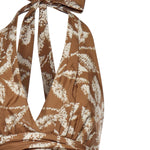 Abito lungo in popeline stampato 2611221042600 001 MAX MARA 