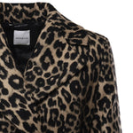 Cappotto lungo con stampa leopardo 26AL202 CAMMELLO ALISHEVA 