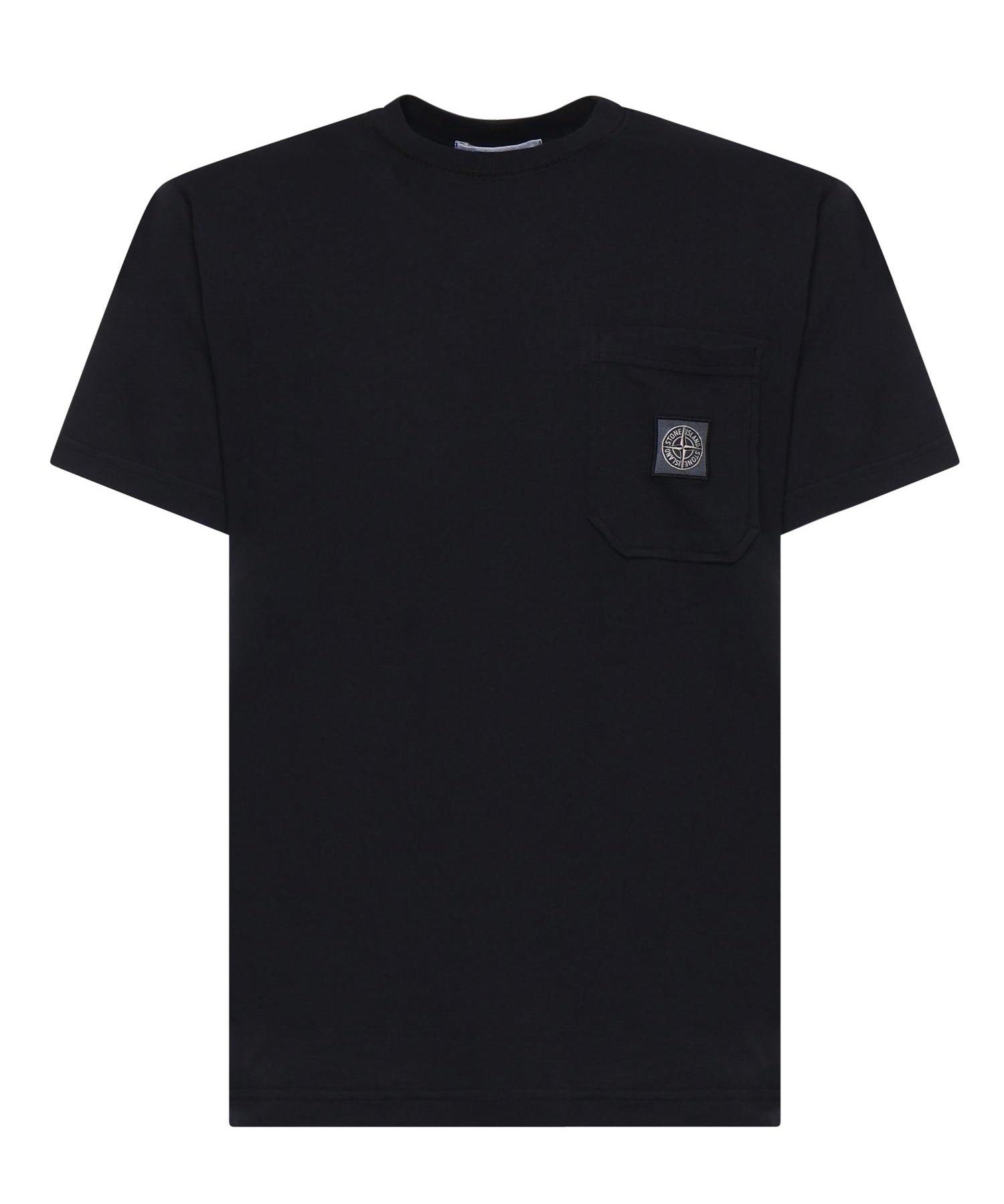 T-shirt con patch Compass L1S152100032 S0057V0020 STONE ISLAND 