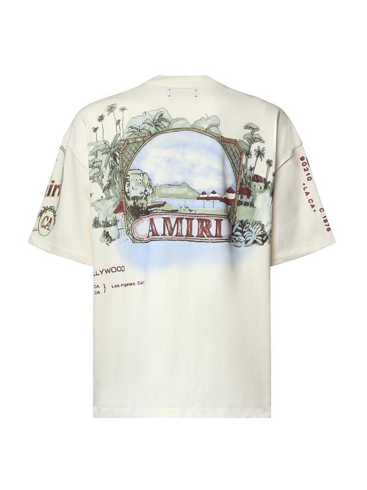 T-shirt con logo in cotone AMTOJR1174 127 AMIRI 