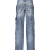Jeans balloon con dettagli workwear 105542 A2RPPJD PINKO 