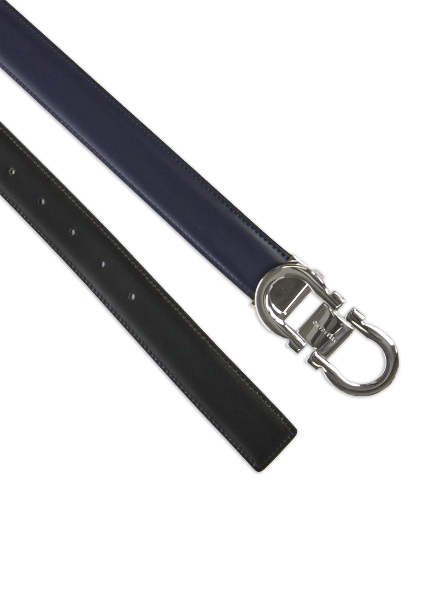 Cintura reversibile e regolabile Gancini 670326 770942002 FERRAGAMO 