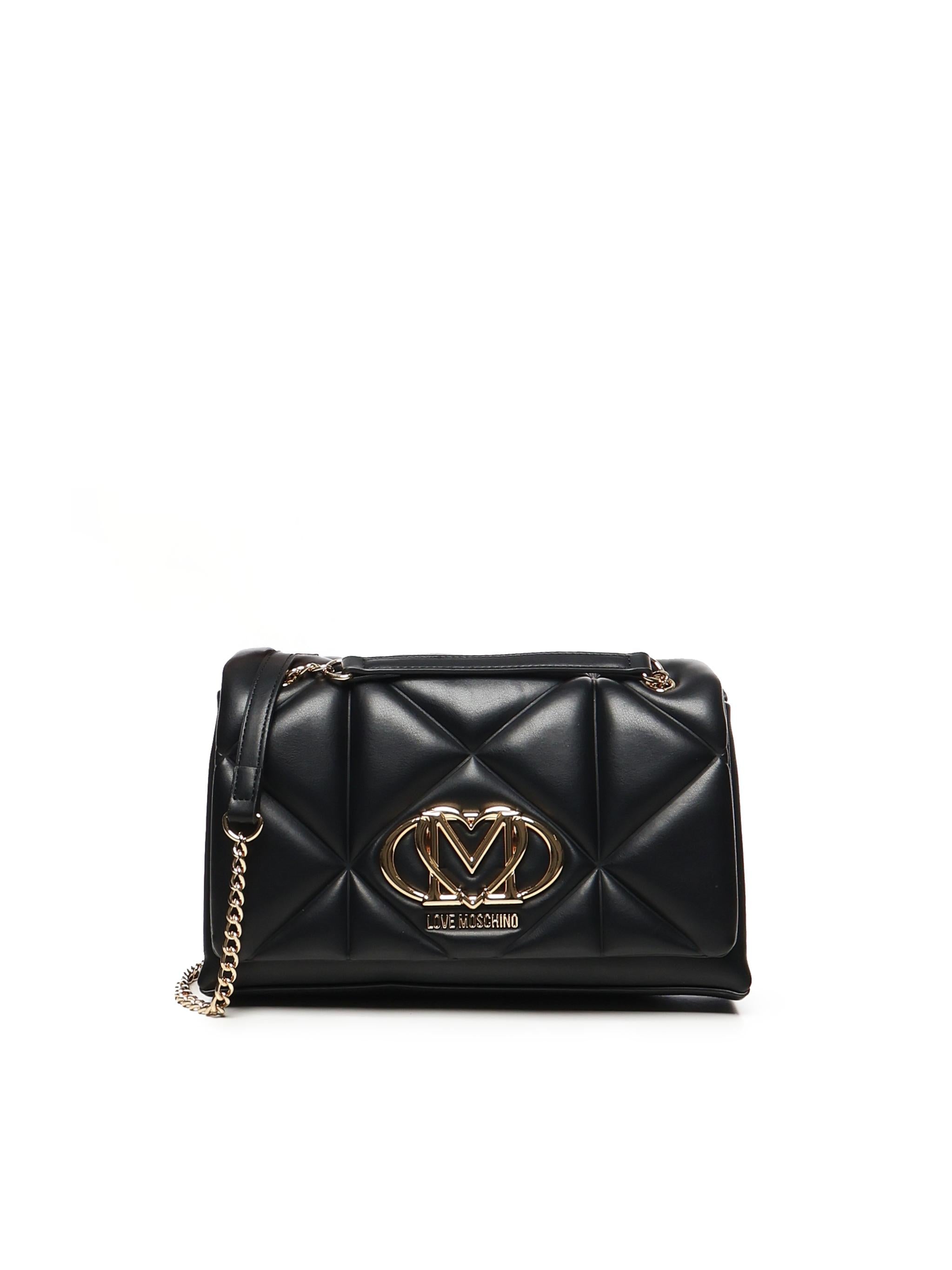 Borsa a spalla trapuntata Embossed JC4041PP1MLC0 000 LOVE MOSCHINO 