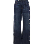 Jeans wide leg con bottoni<BR/> 2522186212600 007 SPORTMAX 