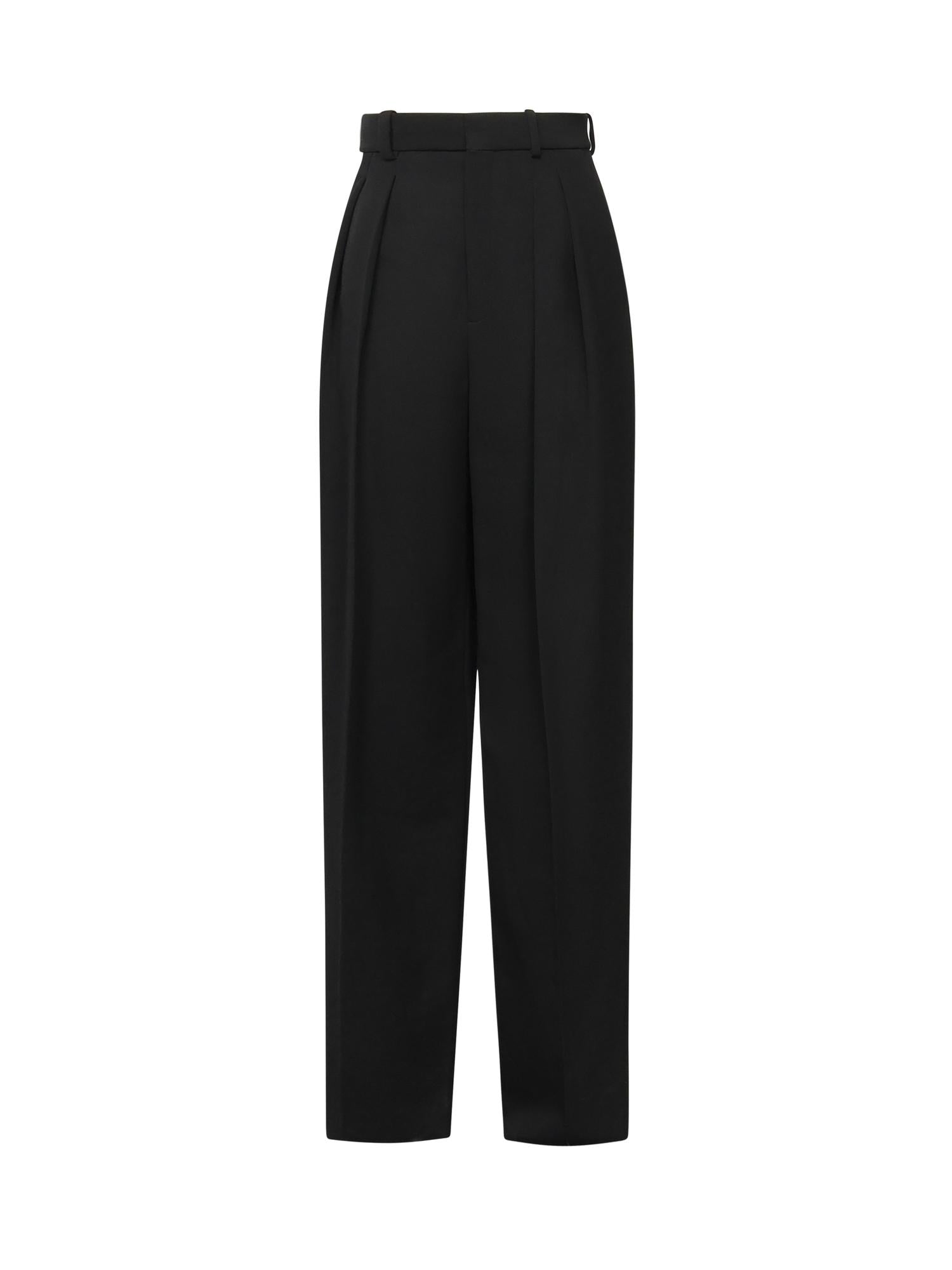 Pantaloni in grain de poudre 824389 Y7E631000 SAINT LAURENT 