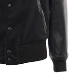 Bomber Varsity in nappa e tessuto VARSITY NAPPANERO GIULIANO GALIANO 