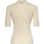 Polo in misto viscosa a coste 106316 A347C04 PINKO 