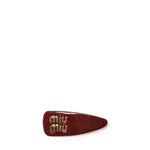 Fermaglio in pelle verniciata 5IF092 069F0D27 MIU MIU 