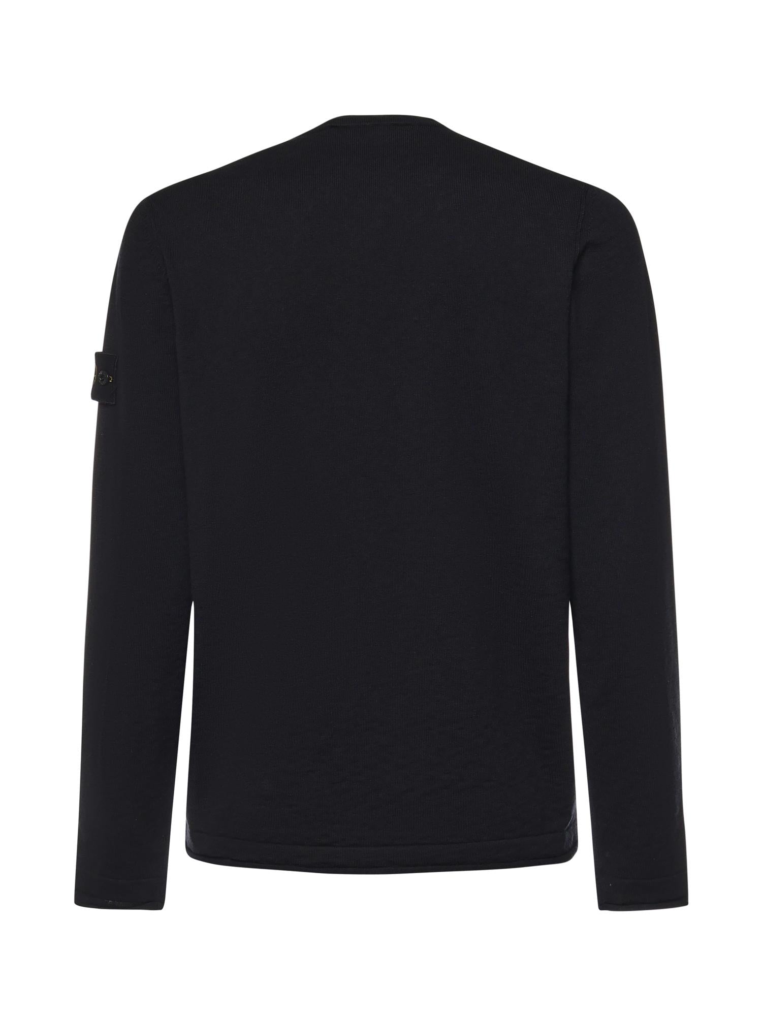 Maglione in cotone e nylon con logo<BR/> L1S155100052 S00B0V0029 STONE ISLAND 