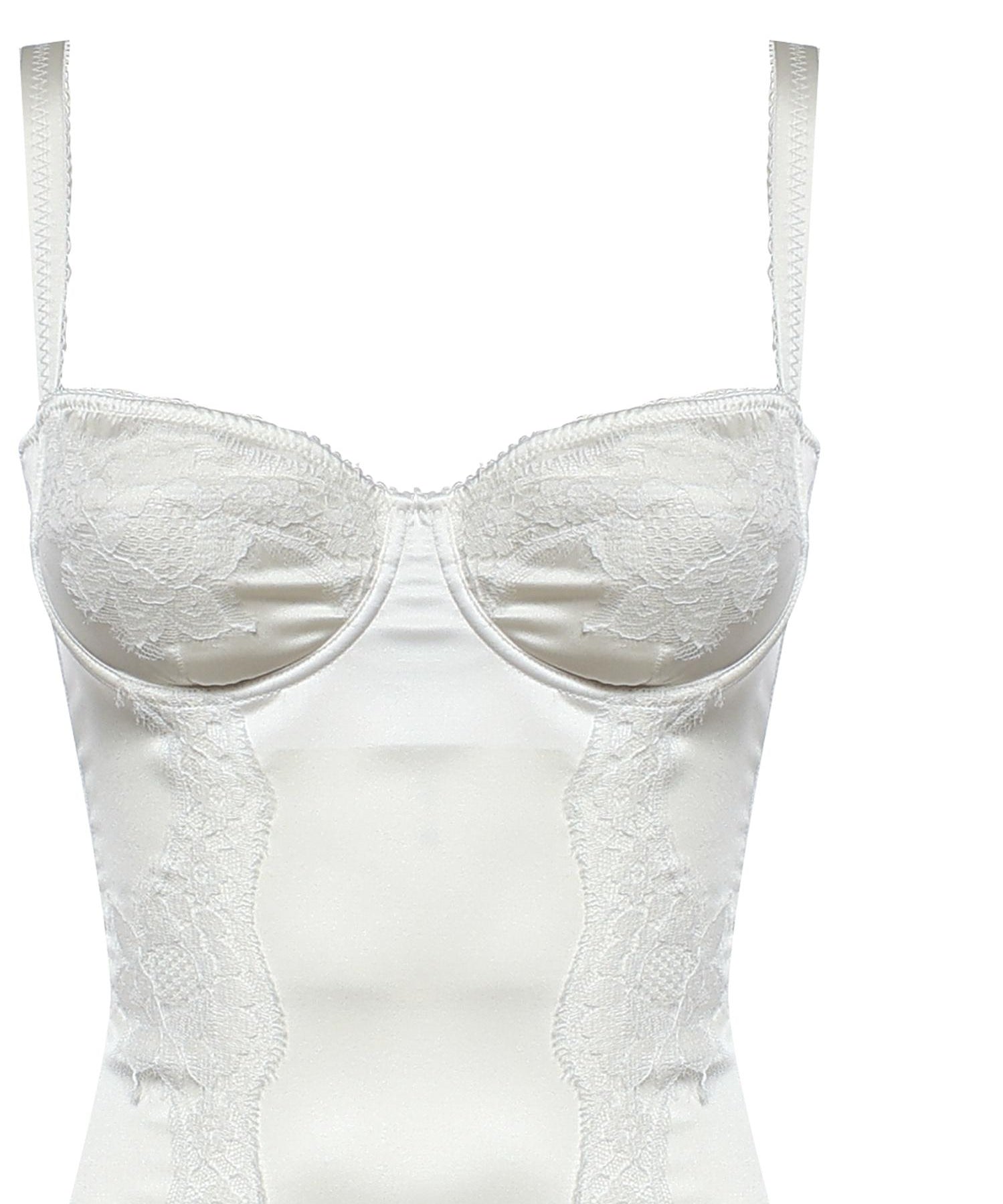 Body intimo a balconcino in seta con pizzo O9A05T ONO13W0001 DOLCE & GABBANA 