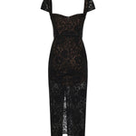 Abito midi in pizzo RS26173MA B SELF-PORTRAIT 