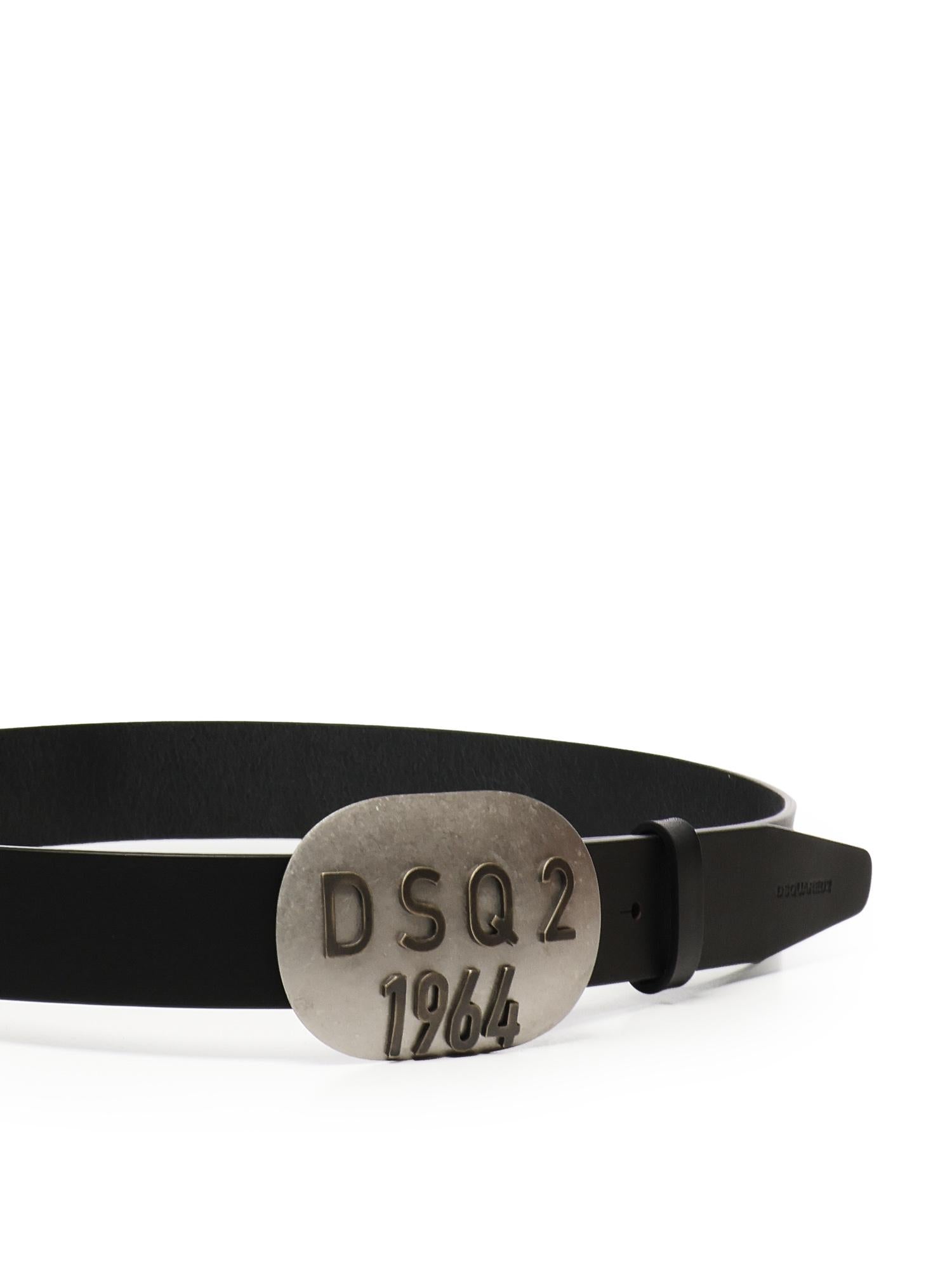Cintura vintage con placca logo BEM0671 M4162 DSQUARED2 