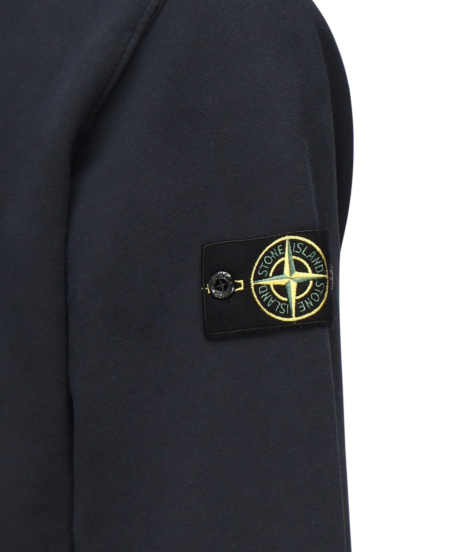 Felpa con zip e intarsi a costine K2S156100068 S0A20V0020 STONE ISLAND 
