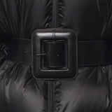 Piumino corto Hourglass con cintura in tessuto tecnico 850864 TTO411000 BALENCIAGA 