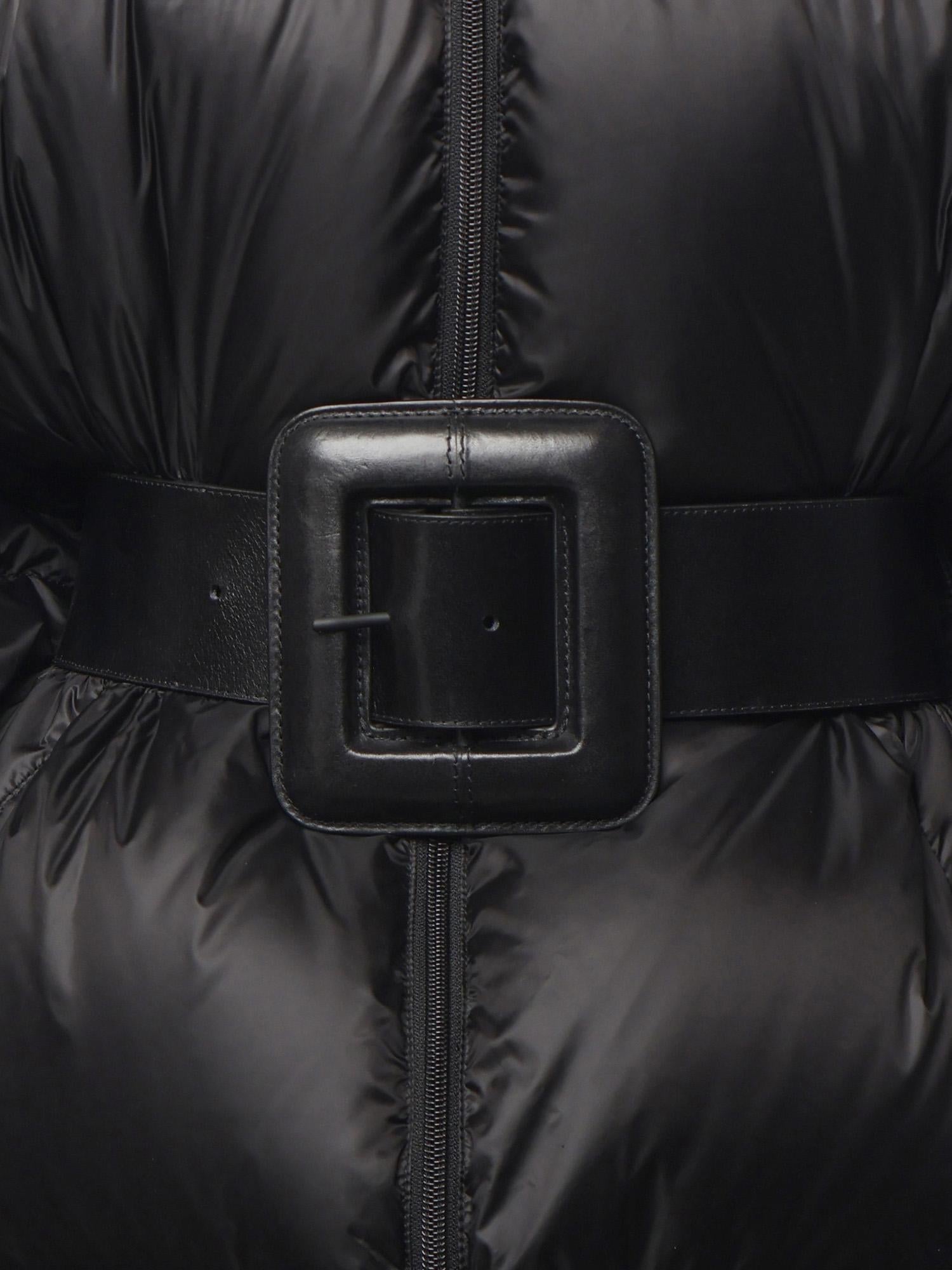 Piumino corto Hourglass con cintura in tessuto tecnico 850864 TTO411000 BALENCIAGA 