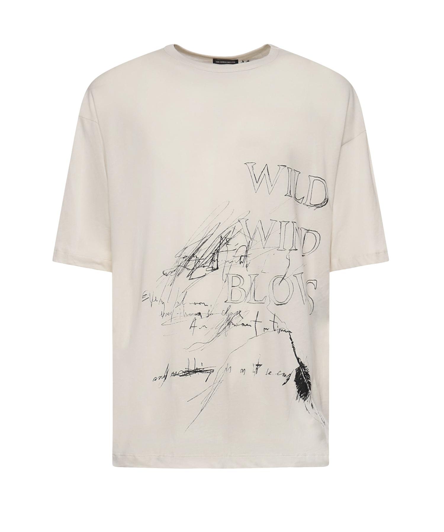 T-shirt Wild Wind Blows in cotone B0013826 FA206003 ANN DEMEULEMEESTER 