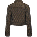 Giacca crop FF Jacquard FJ7818 A5W3F118W FENDI 