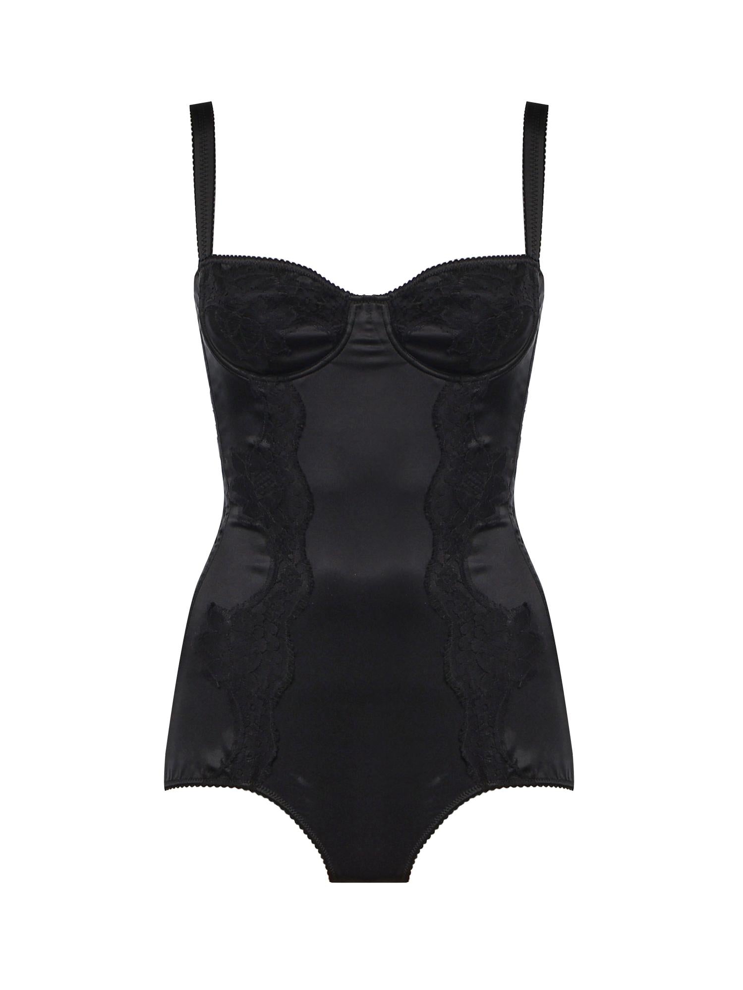 Body intimo a balconcino in seta con pizzo O9A05T ONO13N0000 DOLCE & GABBANA 
