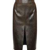 Claudia leather skirt 25FWNGN-0009 VINTAGE NINEMINUTES 