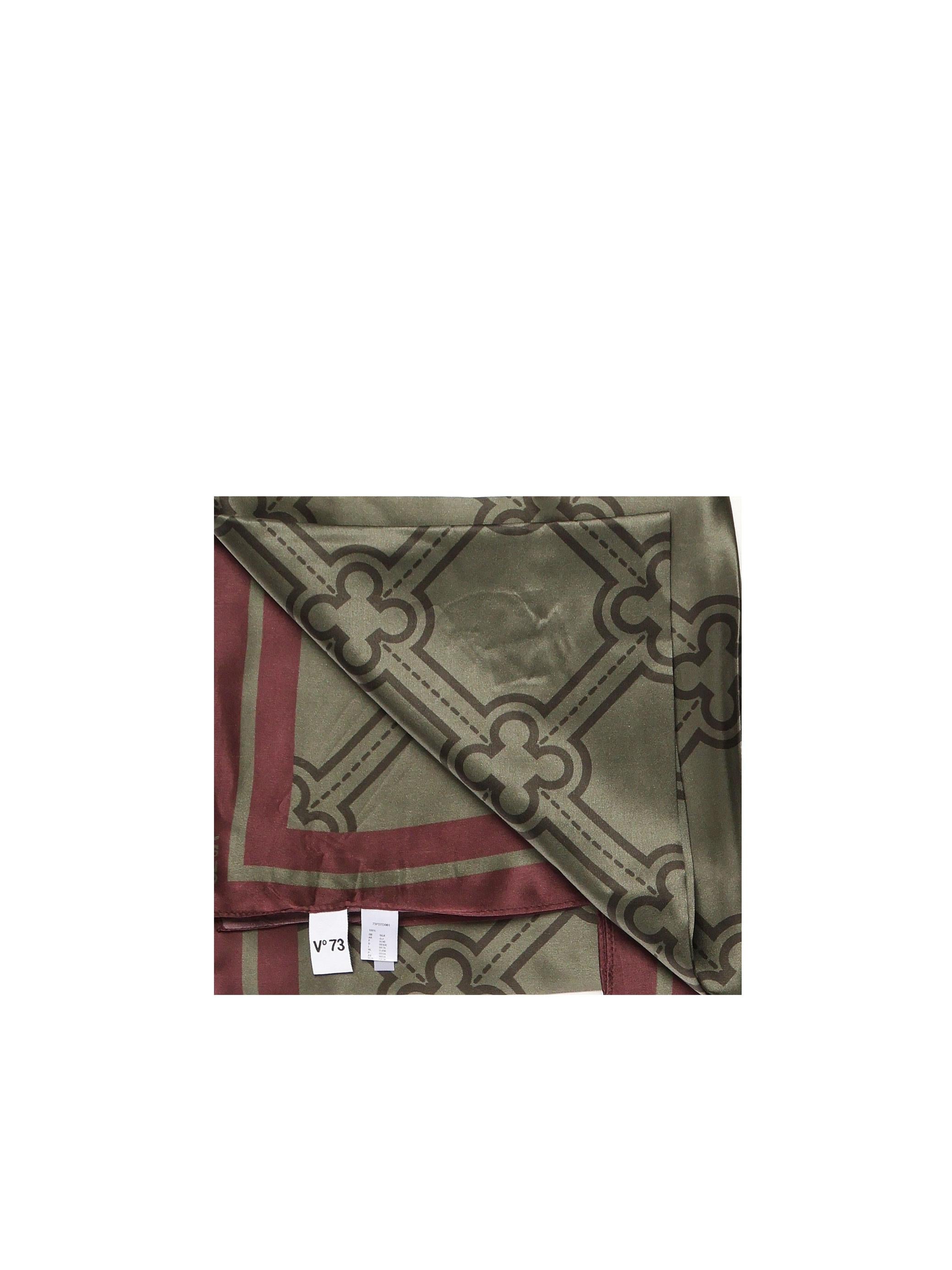 Foulard Iris in seta 73FD7D061 IRISMILIT/MULTI V° 73 