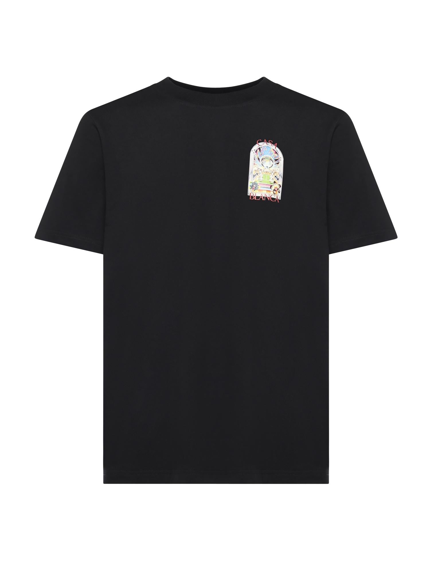 T-shirt in cotone con logo<BR/> MSS26JTS001 09 CASABLANCA 