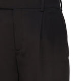 Pantaloni svasati in satin 736713 Y013G1000 SAINT LAURENT 